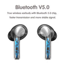 Wireless Sport Earphones with Touch Control and Mic - Bluetooth 5.0 Stereo Bass - White