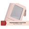 Multi Slot Short Card Holder With Zipper Coin Purse Pu Leather - Light Green