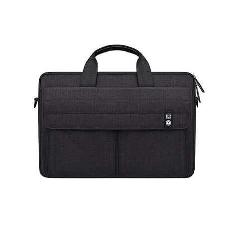 13.3 Inch Laptop Carrying Bag With Shoulder Strap - Handheld Briefcase Style - Grey