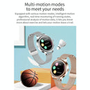 1.09 Inch Hd Colour Screen Bluetooth 5.0 Ip68 Waterproof Smart Watch Sleep & Heart Rate Monitor Blood Oxygen Tracking Steel Strap - Silver