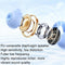 Wireless Bluetooth Earphone - Transparent Ear Clip - Ows Sports - Beige