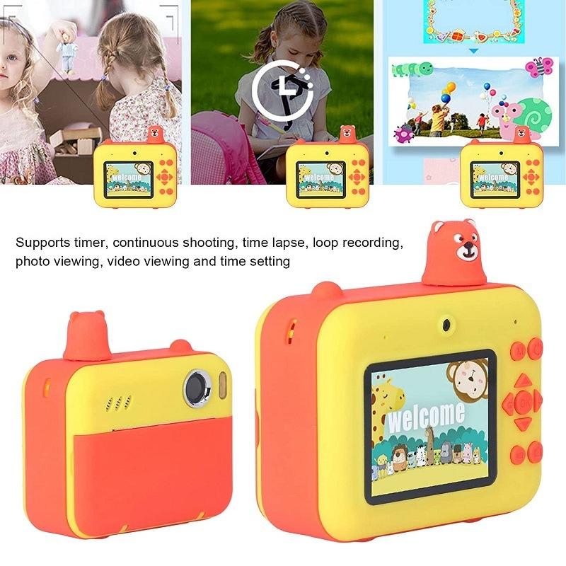 1080p Children's Camera with 2.36 Hd Led Display and Thermal Printing - Instant Capture - Sky Blue