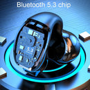 Wireless Clip-on Bluetooth Earphone for Sports and Gaming - White