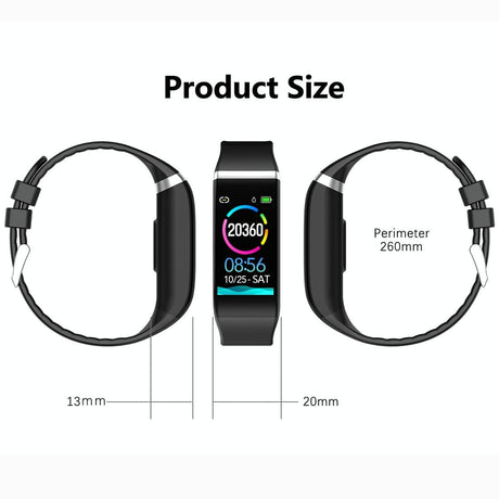 Smartwatch With Call Reminder And Health Monitoring - Waterproof - Black