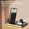 Foldable 15W Magnetic Wireless Charger With Ambient Light - Black