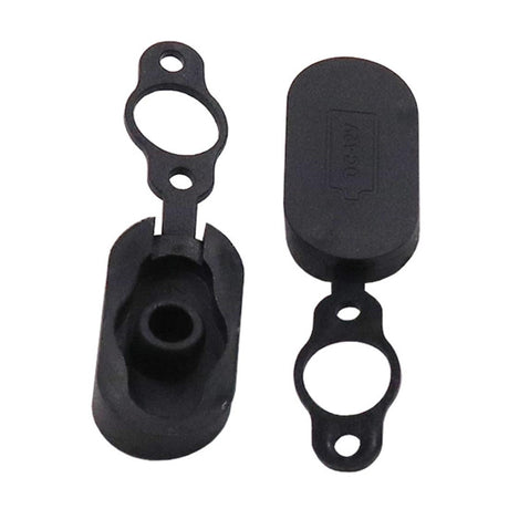 4-pack Silicone Charging Port Covers for Xiaomi Mijia M365 Electric Scooter - Black