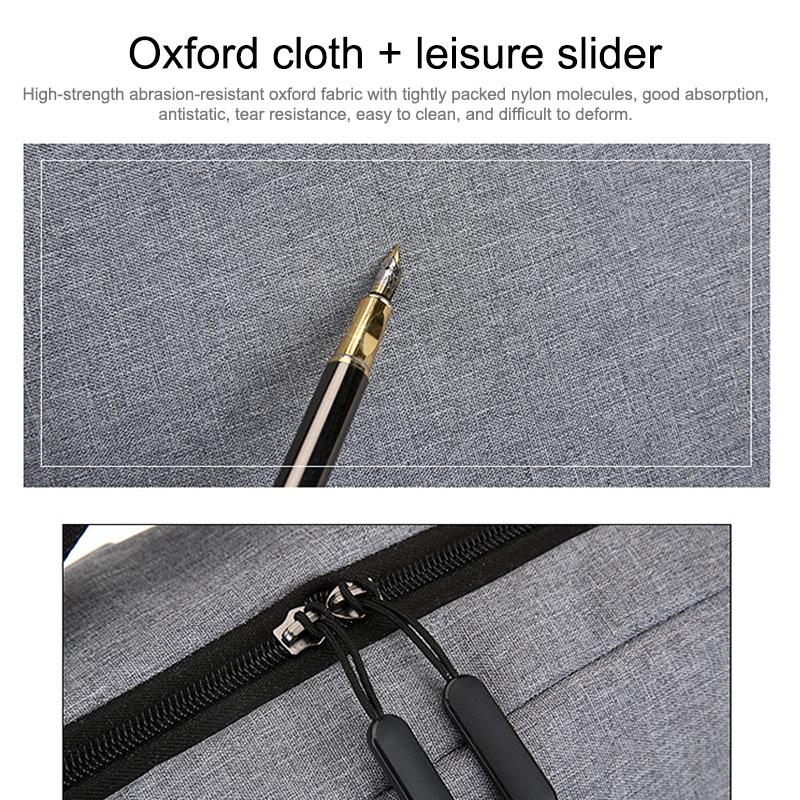 15.6 Laptop Backpack With Usb Charging - Waterproof Oxford Cloth Large Capacity - Black