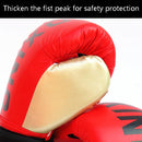 Junior Boxing Training Gloves For Sanda Fighting - Letter Pattern - Black