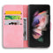 For Samsung Galaxy Z Fold4 5G Dual Fold Mandala Leather Case - Embossed Design - Black