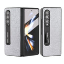 For Samsung Galaxy Z Fold4 5G Diamond Edge Case With Holder - Sapphire Blue