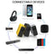 Portable Mini Home Theater Projector - 80 Lumens 1920X1080P Remote Control & Adaptor - Black