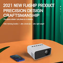 Portable Mini Home Theater Projector - 80 Lumens 1920X1080P Remote Control & Adaptor - Black