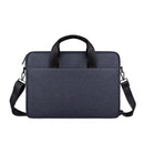 14.1-15.4 Inch Portable Laptop Bag with Single-shoulder Strap - Navy Cyan