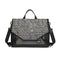 Anti-Drop Crossbody Laptop Bag - 16 Inch Airbag Design - Black Gray Equation