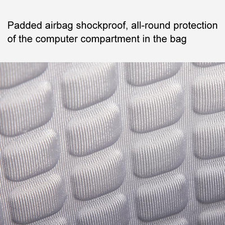 Anti-Drop Crossbody Laptop Bag - 16 Inch Airbag Design - Black Gray Equation