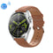 1.36 Inch Round Screen Bluetooth Smart Watch With Leather Strap - Silver