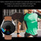 1.36 Inch Round Screen Bluetooth Smart Watch With Leather Strap - Silver