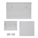 3-in-1 Waterproof Leather Laptop Liner Bag - 14 Inches - Light Yellow