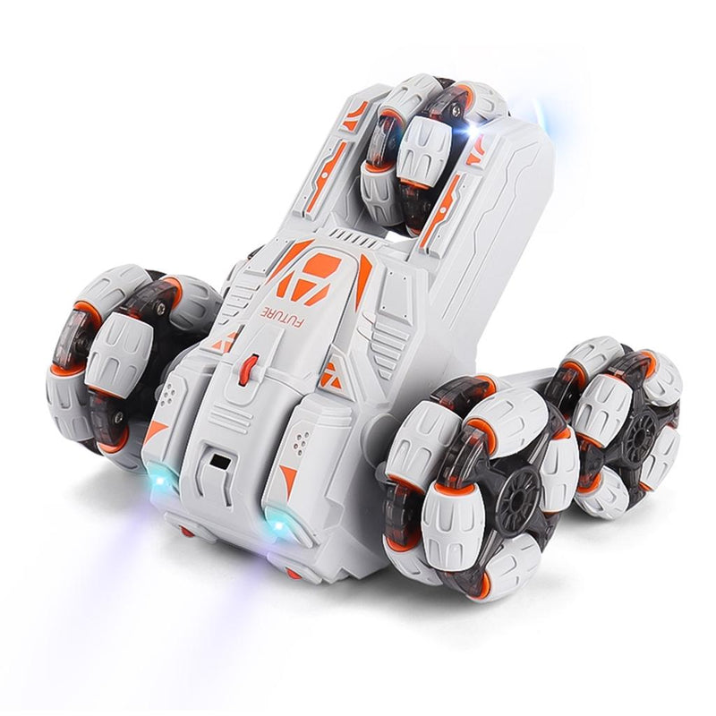 360-Degree Swing Arm Rc Car - Double Control 2.4G Multifunctional Five-Wheeled