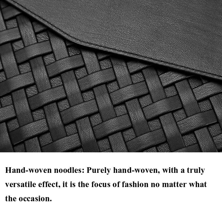 12 Inch Hand-Woven Notebook Liner Bag For Computers - Silver