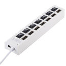 7-Port Usb Hub With High Speed 480Mbps On / Off Switch & 7 Leds - Black