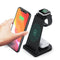3 In 1 Foldable Charging Stand For Iphones Apple Watch And Airpods - Black