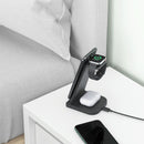 3 In 1 Foldable Charging Stand For Iphones Apple Watch And Airpods - Black