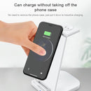 3 In 1 Foldable Charging Stand For Iphones Apple Watch And Airpods - Black