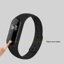 Waterproof Oled Smart Bracelet With Bluetooth Hr Monitor Pedometer And Remote Capture For Android / Ios - Black