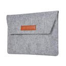 15 Inch Felt Computer Bag - Protective Cover for Notebook - Grey