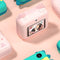 32Gb Children Instant Camera With Dual-Lens And Mini Print - Pink Cat