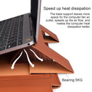 15.4 Inch Laptop Leather Sleeve Carrying Bag - Yellow