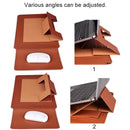 15.4 Inch Laptop Leather Sleeve Carrying Bag - Yellow