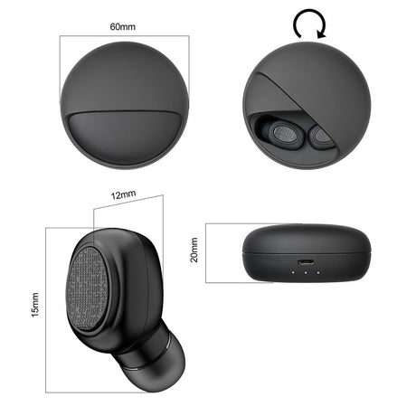 Wireless Stereo Bluetooth Headset with Charging Case - V5.0 Tws