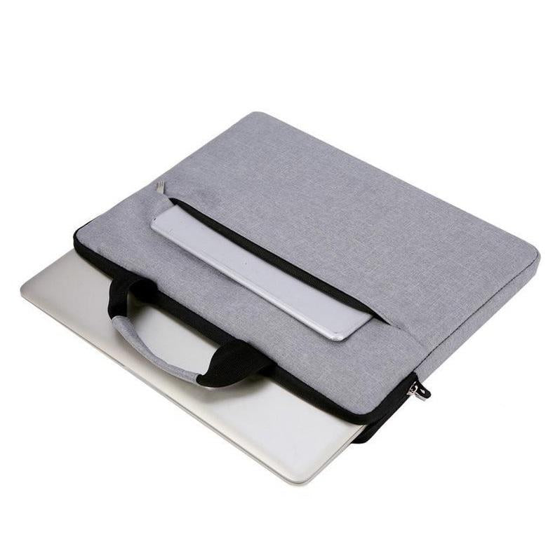 15 Inch Waterproof Portable Notebook Bag - Multifunctional Single Shoulder Computer Bag - Gray
