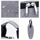 15 Inch Waterproof Portable Notebook Bag - Multifunctional Single Shoulder Computer Bag - Gray