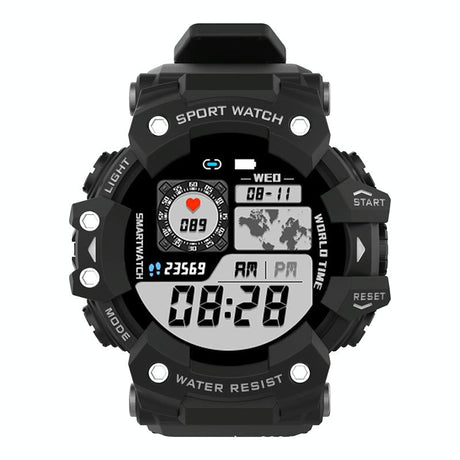 1.28 Inch Waterproof Smart Watch With Heart Rate & Blood Pressure Monitoring - Black