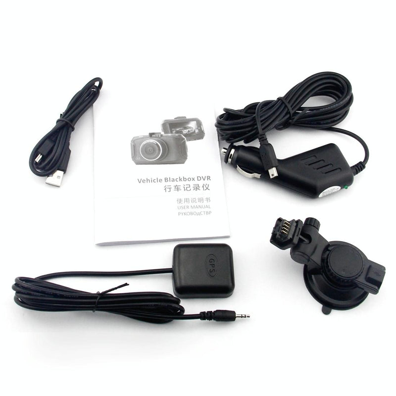 2.7 Lcd Car Dvr Camera with 170 Degree Wide Angle 2304 x 1296p Hd Screen