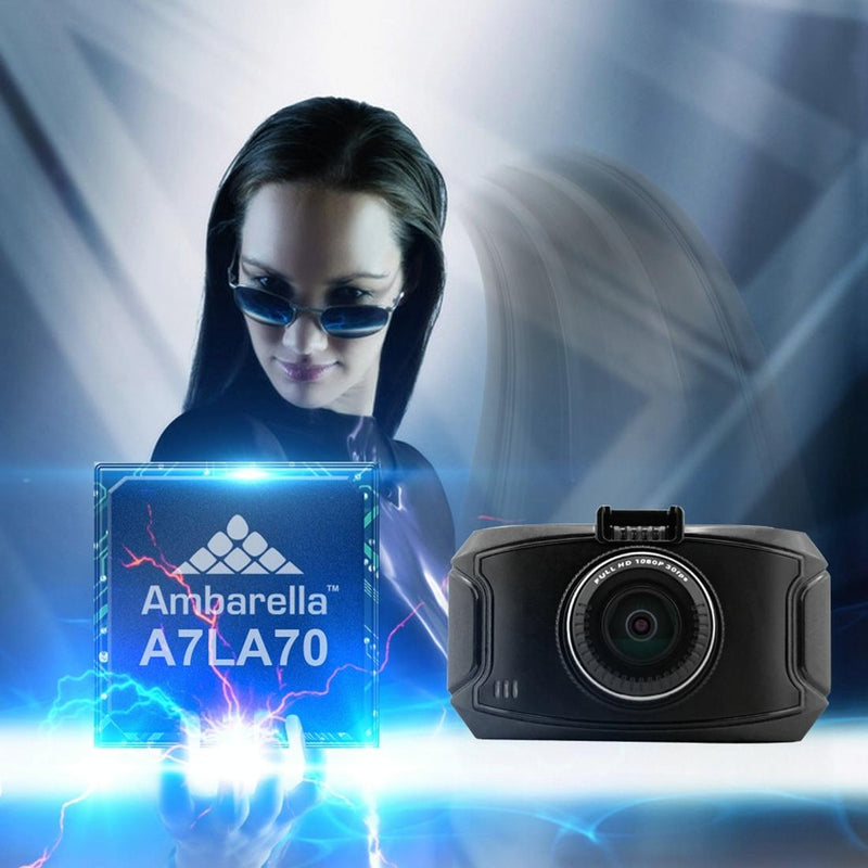 2.7 Lcd Car Dvr Camera with 170 Degree Wide Angle 2304 x 1296p Hd Screen