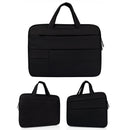 15.6 Inch Laptop Tablet Bag With Multiple Pockets And Soft Oxford Cloth Handle - Black