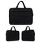 15.6 Inch Laptop Tablet Bag With Multiple Pockets And Soft Oxford Cloth Handle - Black