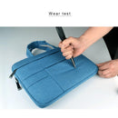 15.6 Inch Laptop Tablet Bag With Multiple Pockets And Soft Oxford Cloth Handle - Black