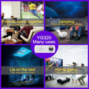 Mini Led Projector Home Theater Supports Hdmi & Av & Sd & Usb - Black