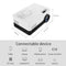 Mini Led Projector With Tripod Mount - Supports Av / Hdmi / Usb / Tf - 1080P Hd - Blue White