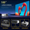 Wireless & Wired Mini Lcd Projector - 24 Ansi Lumens - 320X240 - Same Screen - White