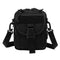 Army Style Oxford Cloth Crossbody Bag 17 X 15 X 8 Cm Shoulder Sling Hand Messenger Bag - Black