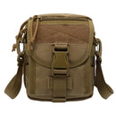 Army Style Oxford Cloth Crossbody Bag 17 X 15 X 8 Cm Shoulder Sling Hand Messenger Bag - Black