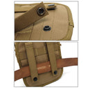 Army Style Oxford Cloth Crossbody Bag 17 X 15 X 8 Cm Shoulder Sling Hand Messenger Bag - Black
