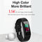 Smart Health Bracelet With Call Reminder And Monitoring - Black