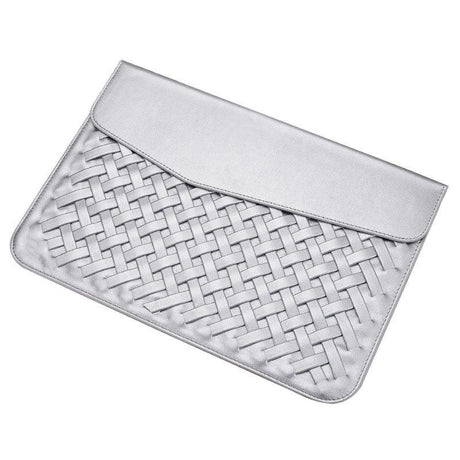 15 Inch Hand-Woven Notebook Liner Bag For Computers - Silver